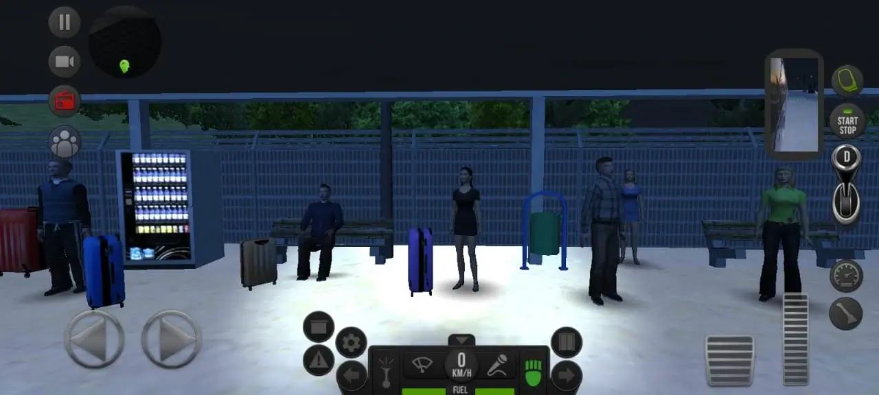 Bus stops